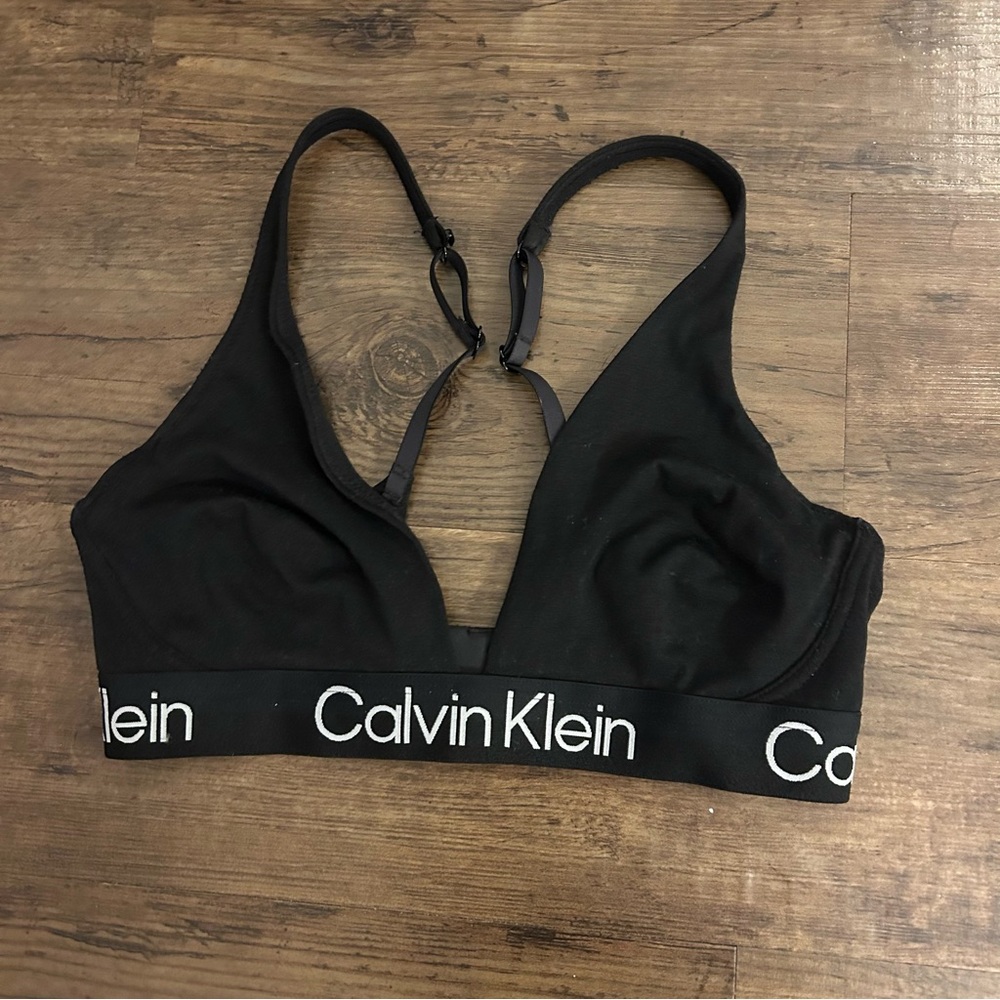 Calvin Klein Black Logo Bralette
